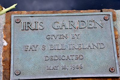 sign: Iris Garden